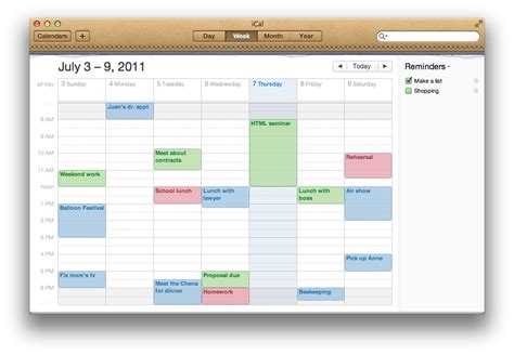 Stay organized on the go with a Pagaj calendar in iCal
